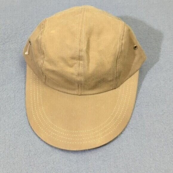 Filson VTG Hat Adult M Brown Waxed Canvas Tin Cloth Long Wide Duck Bill USA New - Picture 1 of 9